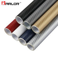 30x127cm 3D Carbon Fiber Vinyl Film Car Stickers Waterproof DIY Styling Wrap Auto Vehicle Detailing Car Accessories Motorcycle 2024 - купить недорого