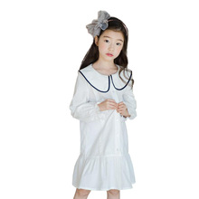 Kids Dress For Girl 2021 Spring Cotton Girls Dresses Baby Long Sleeve Ruffle Princess Dress Teenage Girl Children Clothes 3-16Y 2024 - buy cheap