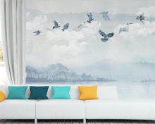 beibehang Custom wallpapers Nordic style seagulls modern abstract art wall paintings living room bedroom decoration 3d wallpaper 2024 - buy cheap