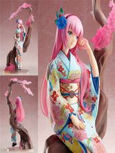 Cor Da Flor Kimono Anime Hatsune Miku Figura de Ação Bonecas Modelo Decoração Coleção Estatueta Crianças Brinquedos 25.5 centímetros 2024 - compre barato