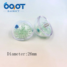 OOOT BAORJCT-A-19115-468,5 unids/lote, 26mm, botón de cristal de seta acrílico transparente de alta calidad, abrigo de piel, hebilla de suéter 2024 - compra barato