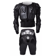 Jaqueta e calça de motociclismo resistente, conjunto de proteção para bicicleta, motocross, downhill, proteção para o corpo 2024 - compre barato