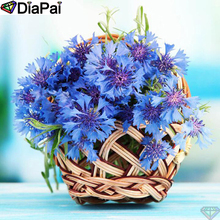 DIAPAI 5D Diamond Painting Full Square/Round "Flower basket view" Picture Of Rhinestone DIY Diamond Embroidery Home Decor A25801 2024 - buy cheap