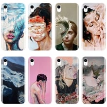 Back Cover For Apple iPhone 6 S 6S 7 8 X XR XS Max Art Girl Abstract Silicone Soft Case For iPhone 6 S 6S 7 8 Plus Phone Case 2024 - buy cheap