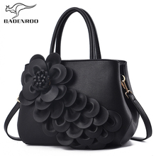 Bolsas femininas elegantes com flor e couro, bolsa crossbody de alta qualidade em couro para mulheres, bolsa carteiro, 2021 2024 - compre barato