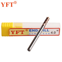 YFT 1PC Carbide End Mill Diameter 4mm 4-blade Router Bit Set End Mills Tungsten Steel Milling Cutter HRC 55 CNC Tools 2024 - buy cheap