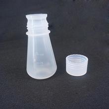 Frasco de erlenmeyer cônico pp 100ml, garrafa com tampa, experimento de ensino de laboratório 2024 - compre barato