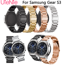 Pulseira de relógio inoxidável para samsung gear s3, pulseira de relógio inteligente de ligação, pulseira de relógio, acessórios 2024 - compre barato
