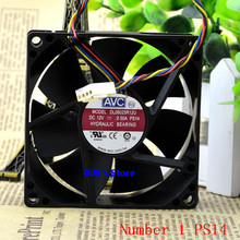 CPU Cooler Fan For 80mm 80*80mm*25mm DL08025R12U PS14 PS27 PS47 Hydraulic Bearing PWM Cooling 12V 0.50A 4 Pins 3600RPM 2024 - buy cheap