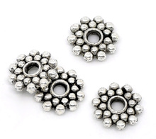 DoreenBeads 25PCs Snowflake Spacers Beads Findings 8mm Dia. 2024 - buy cheap