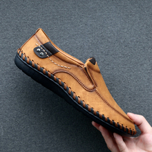 Leather Shoes Men Brand Fashion Casual Shoes Breathable Slip On Loafers Soft Driving Moccasins Plus Size 39-48 2024 - buy cheap