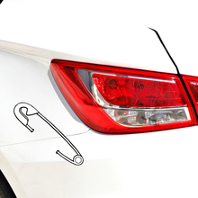 Aliauto Car-styling Creative Funny Pin Paper Clip Sewing Car Sticker Decal for Motorcycle Volkswagen Polo Golf Skoda Renault Kia 2024 - buy cheap