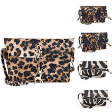 Fashion Girl Smiley Women's PU Leather Crossbody Bag Leopard Print Shoulder Bags Mobile Phone Purse Messenger Bag Coin Bag &jw 2024 - buy cheap