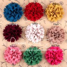 50pcs/lot 9CM 9Colors Fashion Newborn Lovely Vintage Winter Chic Soft DIY Fabric Flower Accessories For Christmas Day Decoration 2024 - buy cheap