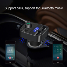 KEBIDU-transmisor de MP3 inalámbrico con pantalla LED, cargador de coche con pantalla LED, Bluetooth, USB Dual 3.0A, FM, manos libres, TF, Cargador rápido para teléfono inteligente 2024 - compra barato