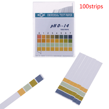 100 Uds. 0-14 PH pH tiras de prueba medidor de PH completo controlador de PH 1-14st indicador Tornasol papel agua Soilsting Kit tiras de prueba de papel 2024 - compra barato