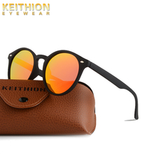 KEITHION 2019 New Vintage Retro Polarized Men Womens Sunglasses Round Mirrored Sun Glasses Fashion UV400 Eyewear 2024 - buy cheap