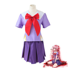 Women Halloween Anime Future Diary 2nd Mirai Nikki Yuno Gasai Costume Cosplay 2024 - buy cheap