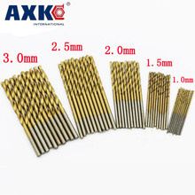 50Pcs Titanium Coated Drill Bits HSS High Speed Steel Drill Bits Set Tool High Quality Power Tools 1/1.5/2/2.5/3mm 2024 - buy cheap