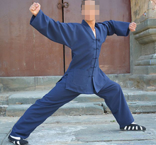 CUSTOMIZE 16color UNISEX LINEN Taoist clothing sets Wudang martial arts suits kung fu uniforms Tai chi  dark blue/green/gray 2024 - buy cheap