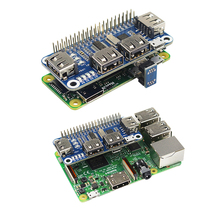 Usb-хаб Raspberry Pi с 4 портами, USB для UART, для Raspberry Pi Zero/W/3B/3B + 2024 - купить недорого