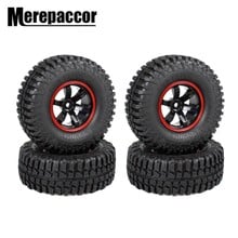 Merepaccor-aro de roda e pneus de borracha, 4 peças, 100x39mm, 1.9 polegadas, para crawler rc 1:10, scx10, d90, tamiya cc01 2024 - compre barato