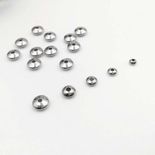 50pcs/lot Stainless Steel Flat Round Spacer Bead 4 5 6 7 8mm Abacus Loose Charm Rondelle Bead Fit DIY Jewelry Findings Crafts 2024 - buy cheap