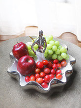 Керамическая тарелка для фруктов для гостиной, креативный домашний журнальный столик, Современная Минималистичная европейская роскошная ... 2024 - купить недорого