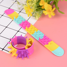 New Anti Stress Toy Spike Fidget Bracelet Kids Party Favor Sensory Toy Spiky Slap Bracelet Antistress For Autism Anxiety 2024 - buy cheap