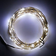 10M 100Led USB LED silver String fairy Light micro vine moon bead lamp Garden Party Wedding Christmas Xmas Garland decor-8 Color 2024 - buy cheap