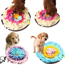 Новинка 2019 игрушки для домашних животных круглый коврик для собак моющееся тренировочное одеяло коврик для кормления разноцветные игрушки для собак 2024 - купить недорого