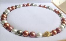Venta de joyería> 2017 12mm perla de concha del Sur collar magnético cierre grado AAA perlas hechas a mano joyería de moda R 2024 - compra barato