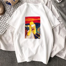Женская футболка с короткими рукавами, винтажная Эстетическая футболка с коротким рукавом в стиле панк, каваи, Харадзюку, размера плюс 2024 - купить недорого