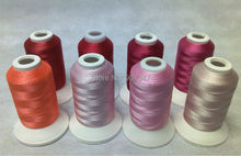 Pretty in Pink Series Simthread 100% Polyester Embroidery Thread Filament For Brother,Janome 500m Mini Spools* 8,Free Shipping 2024 - buy cheap