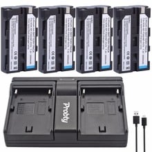 4Pcs PROBTY NP-F550 F550 NP-F570 Battery + Dual Charger For SONY GV-D200 D800 CCD-SC55 TR818 TR910 TR917 TRV75 PM090 MVC-FD75 2024 - buy cheap