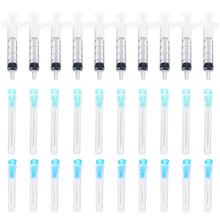 1 Set Injection Syringe 2ml Transparent Syringe with 21G + 10pcs 23G Pointed Needle Tips for Dispensing Tool 2024 - buy cheap