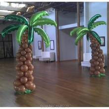 Palm tree Wedding decorations Event Party supplies full Coconut trees balloon column decorations 2 set /lot free shipping 2024 - buy cheap