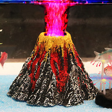 Полимерный аквариум вулканическое украшение искусственный вулкан украшение вулкан для аквариума горный Декор мерцание пещера для Рыбок 2024 - купить недорого