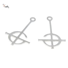 5pcs/lot Grucifix charm Ghost Symbol Emeritus Nameless Ghoul logo Stainless steel Charm pendant 29x17mm 2024 - buy cheap