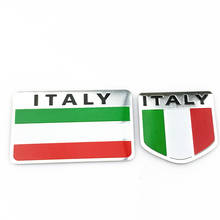 Автомобильный Стайлинг 3D итальянский флаг эмблема знак, наклейка на автомобиль наклейки аксессуары для Alfa Romeo 159 147 156 Giulietta Fiat автомобильный Стайлинг 2024 - купить недорого