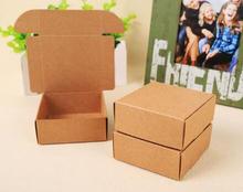 5pcs/lot Brown Kraft Paper Small Box 350gsm Cardboard Craft Box Packaging Jewelry Gift Box Handmade Soap Brown Box 2024 - buy cheap