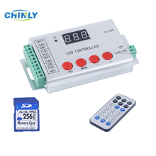 DC5-24V 21key remote WS2811 WS2812B WS2813 APA102 LED pixel strip controller, Max control 6144 pixel 2024 - buy cheap