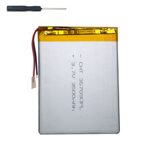 7 inch tablet universal battery pack 3.7v 3500mAh polymer lithium Battery for Digma CITI 7543 3G / Optima Kids 7 +screwdriver 2024 - buy cheap