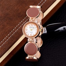 Reloj de lujo de marca superior para mujer, correa de esmalte rosa, reloj de vestir de cuarzo analógico, oferta bayan kol saati, 2019 2024 - compra barato