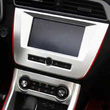 For MG ZS 2018 ABS Matte/Carbon Fibre Car sticker navigation panel Decoration frame Cover Trim Car Styling accessories 1PCS 2024 - buy cheap