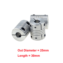 4pcs/lot D25L30 CNC Motor Jaw Shaft Coupler clamp Flexible Coupling OD 25x30mm wholesale Dropshipping 5mm6mm6.35mm8mm10mm12mm 2024 - buy cheap