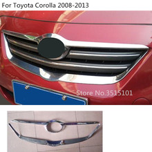 Rejilla delantera y cromada de ABS para coche, accesorio para Toyota Corolla Altis 2008, 2009, 2010, 2011, 2012, 2013, 2 uds. 2024 - compra barato