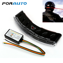 Luz de advertencia Universal para casco de seguridad en ciclismo, luz de freno y giro inalámbrica de 2,4G, accesorios para motocicleta, 8 LED 2024 - compra barato