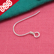 Wholesal 50pcs Real 100% 925 Pure Silver Color 13*8mm Clasp Jewelry Hooks Earrings Accessories High Quality DIY Jewelry Findings 2024 - buy cheap
