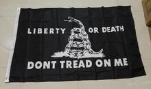 NEW 90x150cm "Don't Tread on Me" Gadsden Flag Black Rattlesnake Flag Banner Durable Polyester USA 3x5FT "liberty or death" Flags 2024 - buy cheap